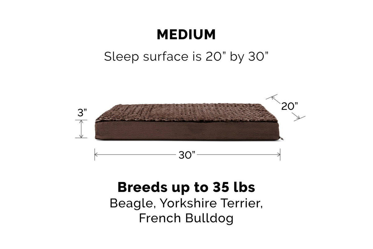 Memory Foam Plush Pet Bed A29922