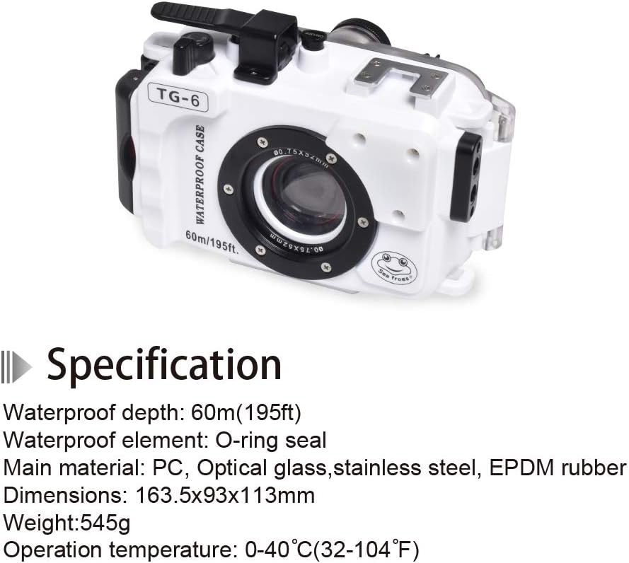 Olympus TG-6 Underwater Housing White N50806