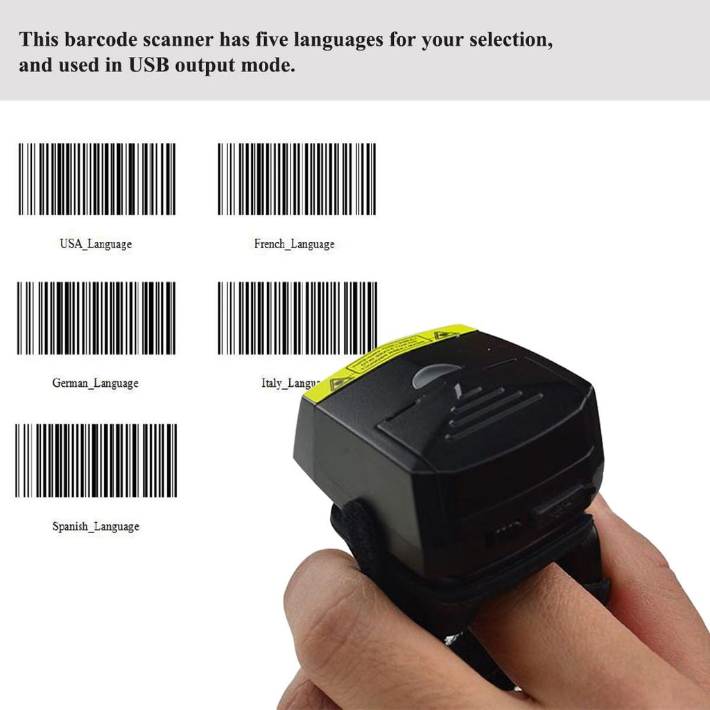 Wireless Finger Barcode Scanner J3718