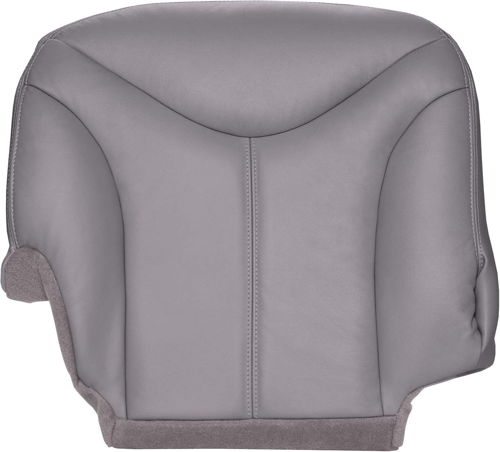 Passenger Side Bottom Replacement Seat Cover Medium Dark Pewter Gray Leather B885475