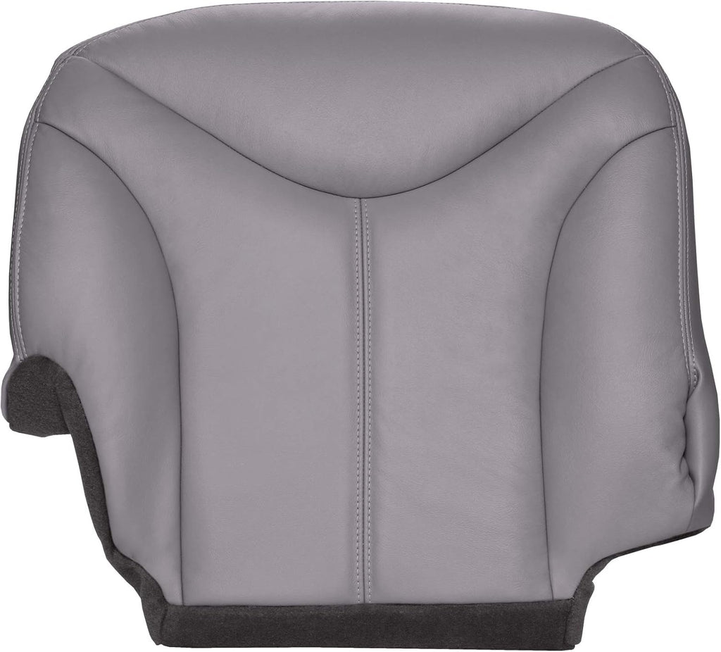 Passenger Side Bottom Replacement Seat Cover Medium Dark Pewter Gray Leather B885475