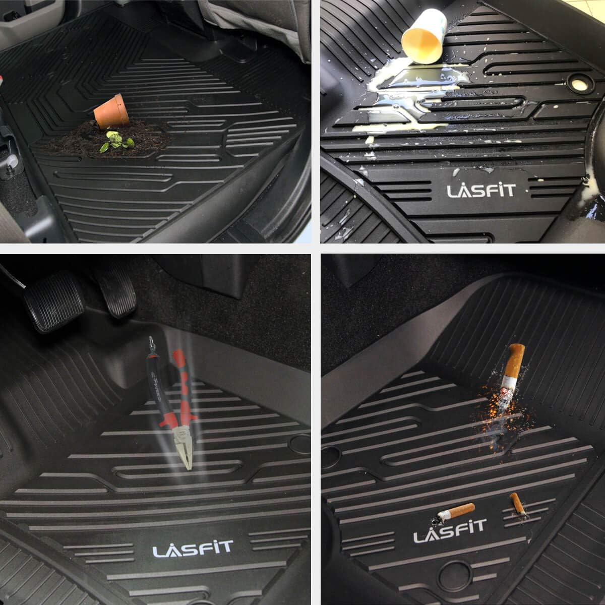 All Weather Custom Fit TPE Front & Rear Floor Liners T8857