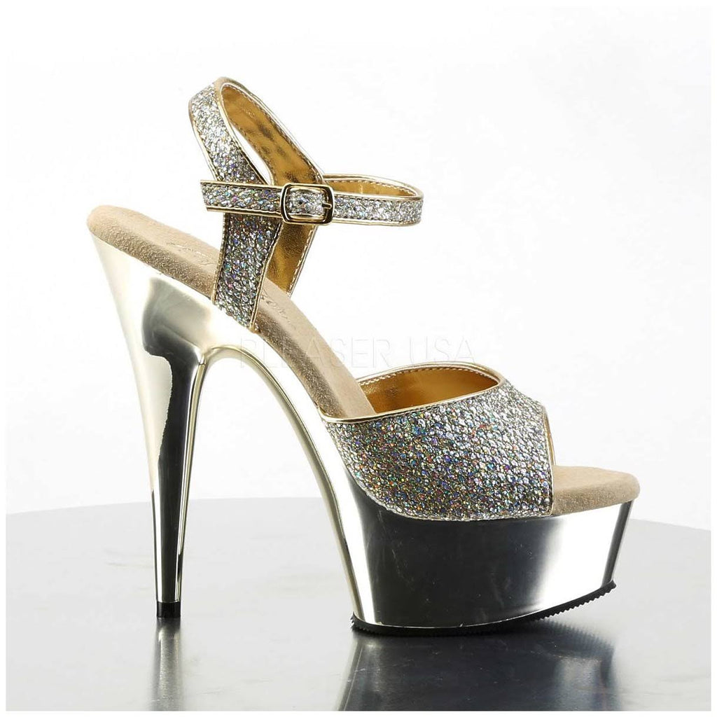 Gold Platform Sandal V1841