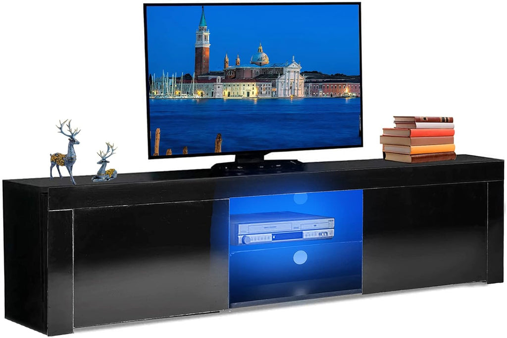 High Glossy TV Stand with LED Light for up to 70 Inches K1103