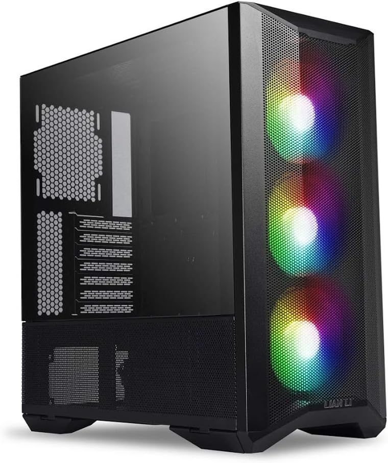 Black Mesh Tempered Glass ATX Case Q76939