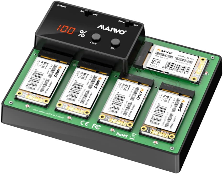 5 Bay M.2 mSATA Docking Station USB 3.0 Duplicator J571493