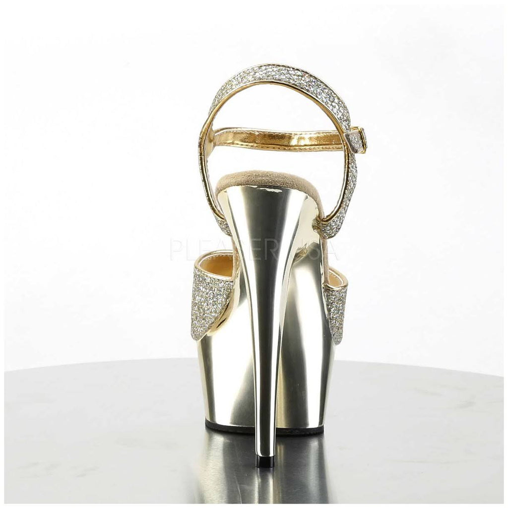 Gold Platform Sandal V1841