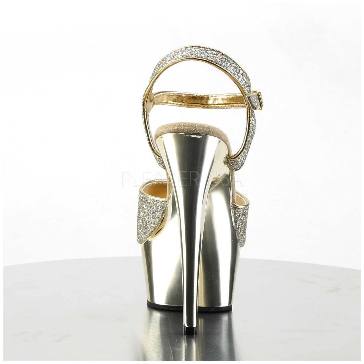 Gold Platform Sandal V1841