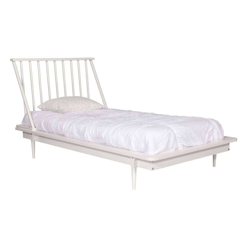 Twin Mid Century Solid Wood Spindle Bed S54495