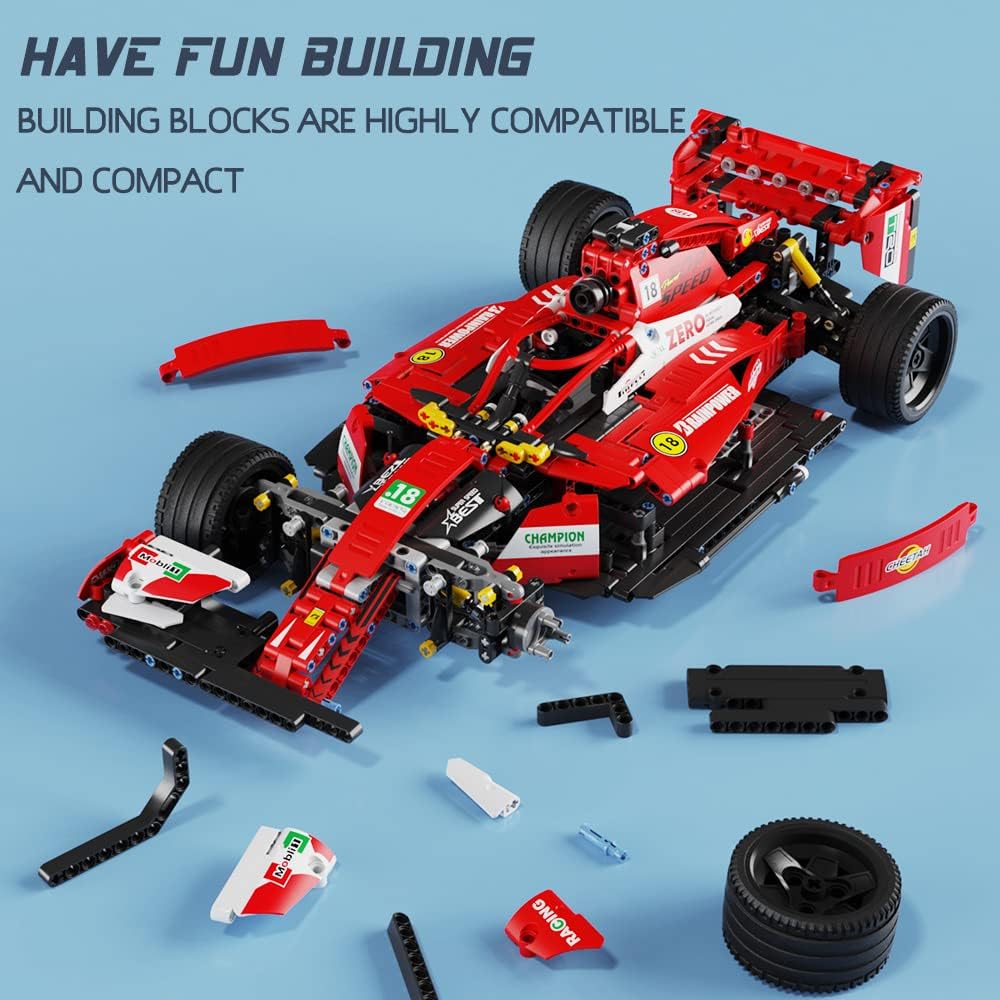 1:8 Scale Car Building Blocks Set 1308 Pieces Pack of 2 B9361