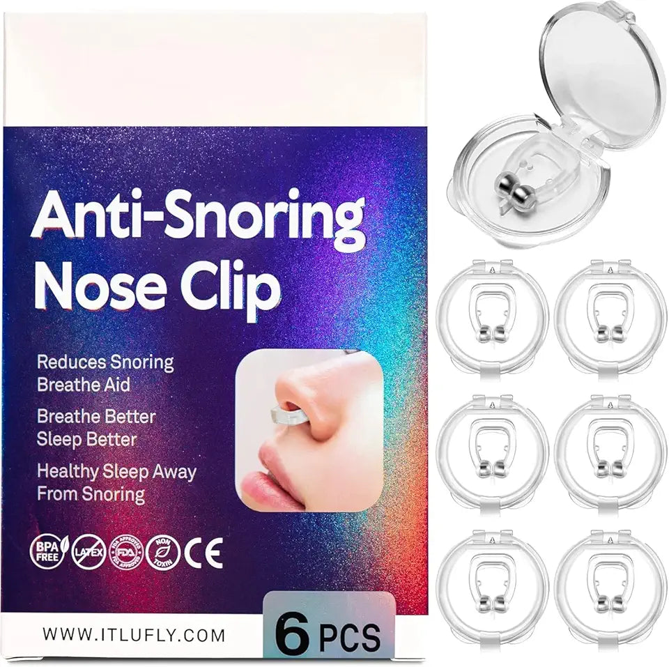 Adjustable Silicone Magnetic Nose Clip 6PCS N55064