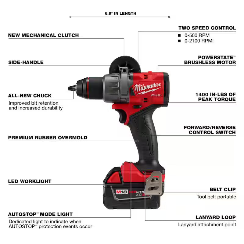 18-V Li-Ion Brushless Cordless Hammer Drill/Impact Driver Combo Kit (2-Tool) with Bi-Metal Hole Saw Set (11-Piece) E28908
