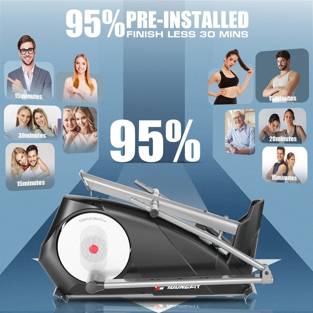 Elliptical Machine with 22 Resistance Levels, LCD Display A977118