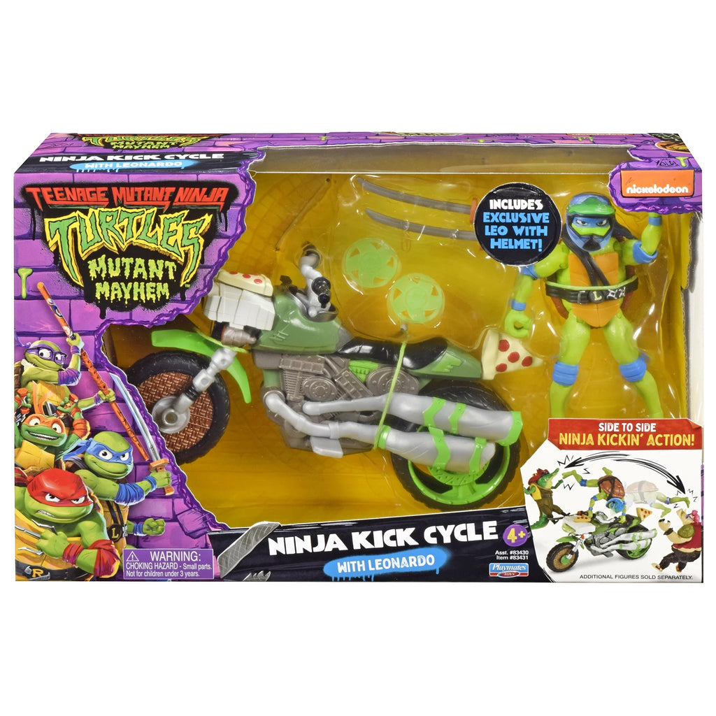 Ninja Kick Cycle with Leonardo Figure Z235