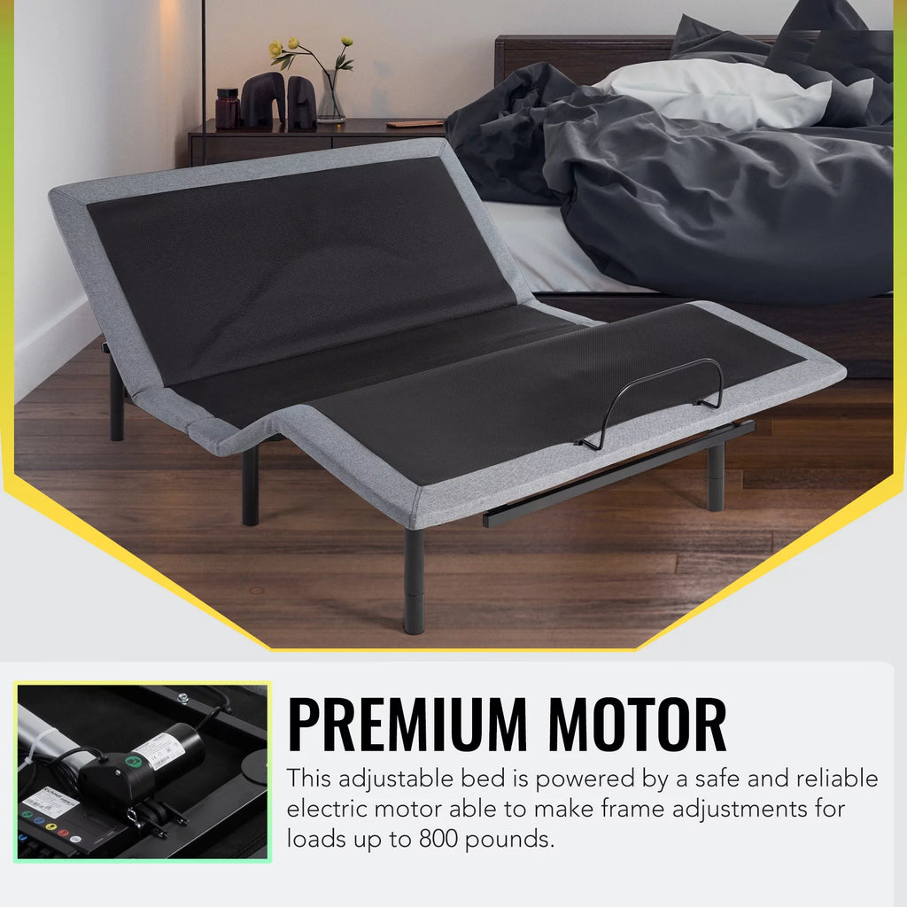 Queen Size Motorized Bed Frame with Remote Control F570
