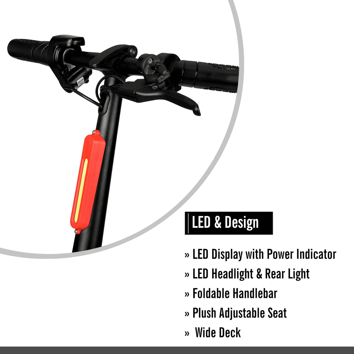 36V 250W Seated Electric Scooter with Basket D281