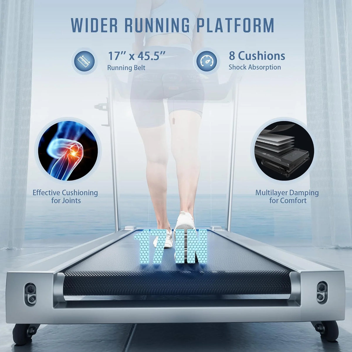 Foldable 2.5 HP Treadmill with Incline I678