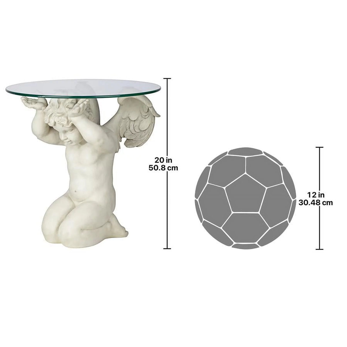Glass-Topped Sculptural Table Y94949