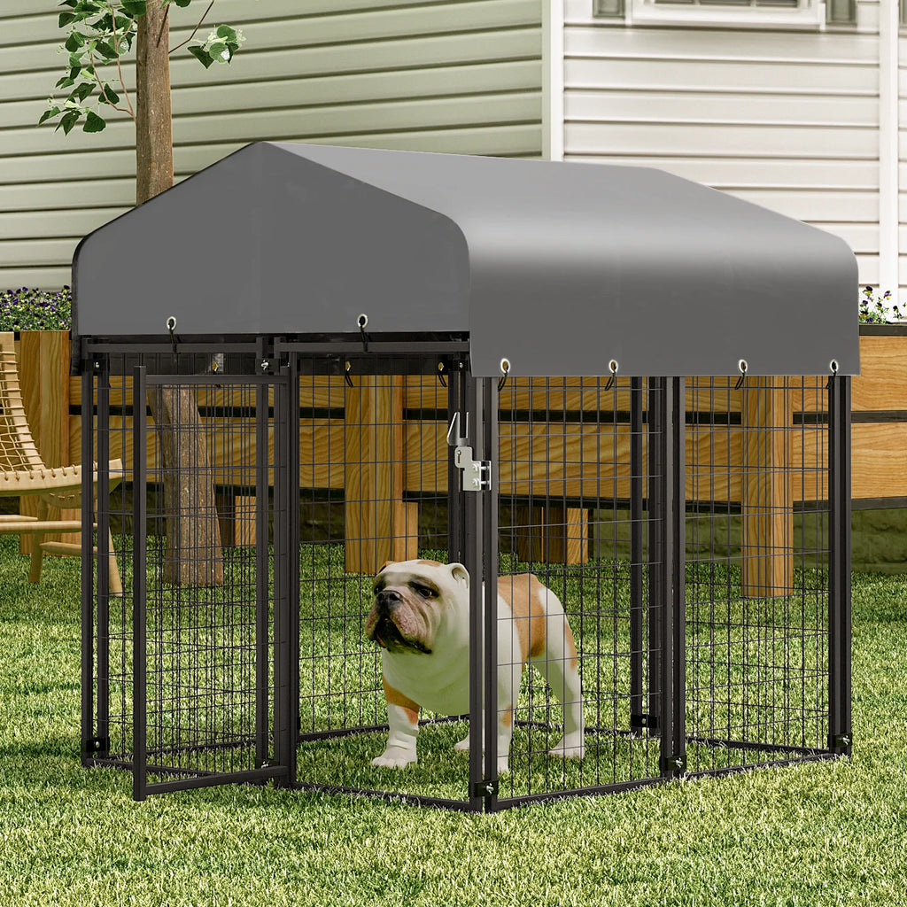 4ft x 4.25ft x 4.5ft 8 Panels Outdoor Dog Kennel B11472