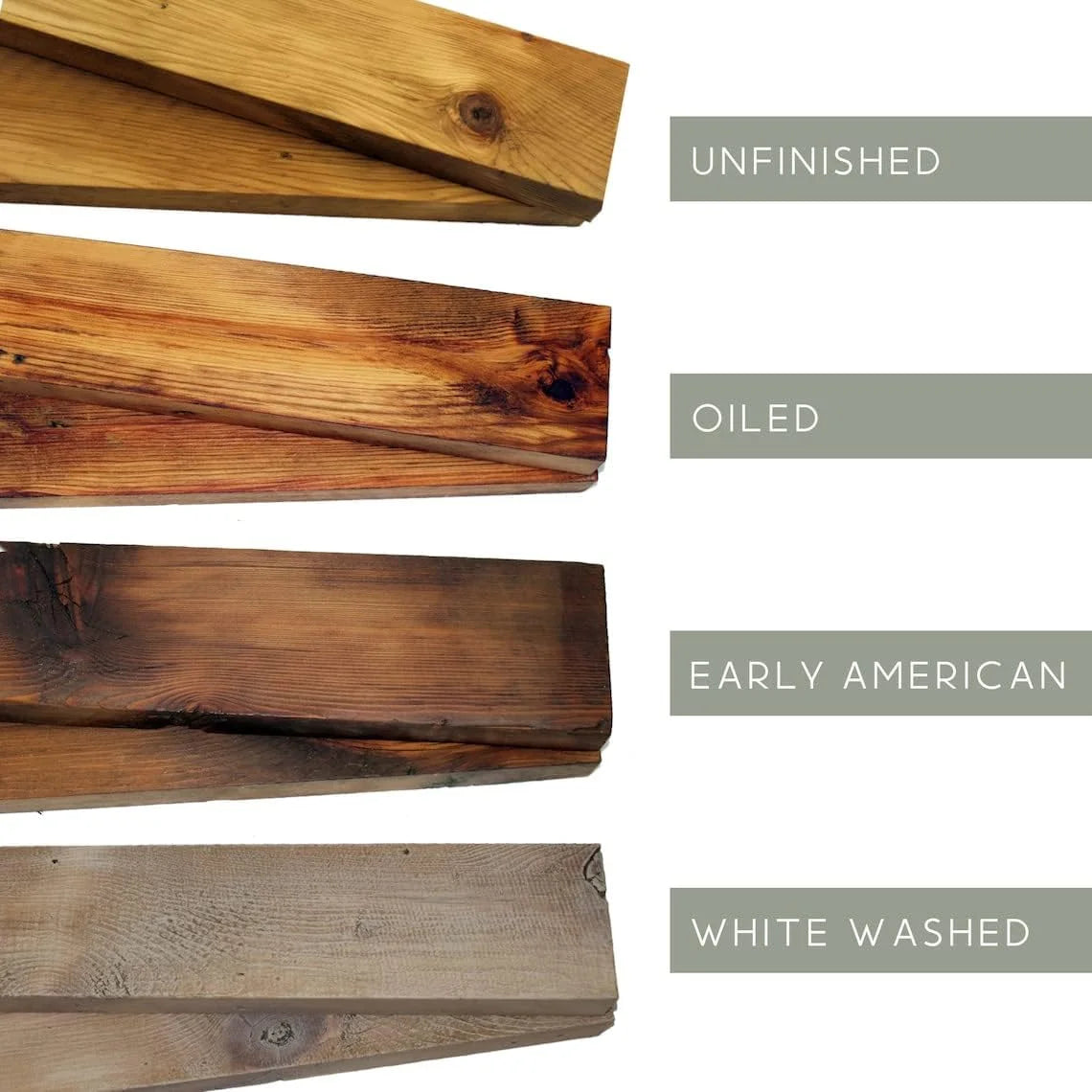Reclaimed Wood Mantel Shelf 54" L x 8" D A116