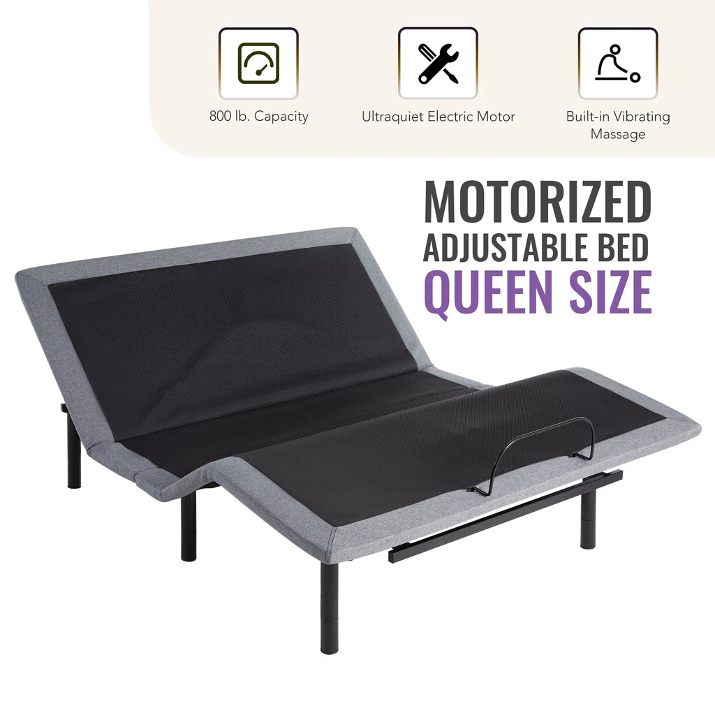 Queen Size Motorized Bed Frame with Remote Control F570
