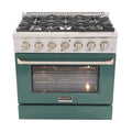 36 in. 5.2 cu ft. Propane Gas Range with Green Door C165