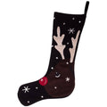Black Reindeer Stocking P191
