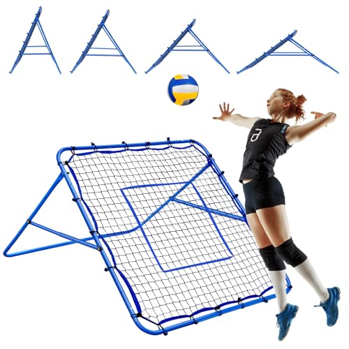 4x4FT Volleyball Rebounder Net with 2 x 6-Angle Quick Adjustments I406