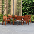 9-Piece Square Solid Wood Patio Dining Set A13453
