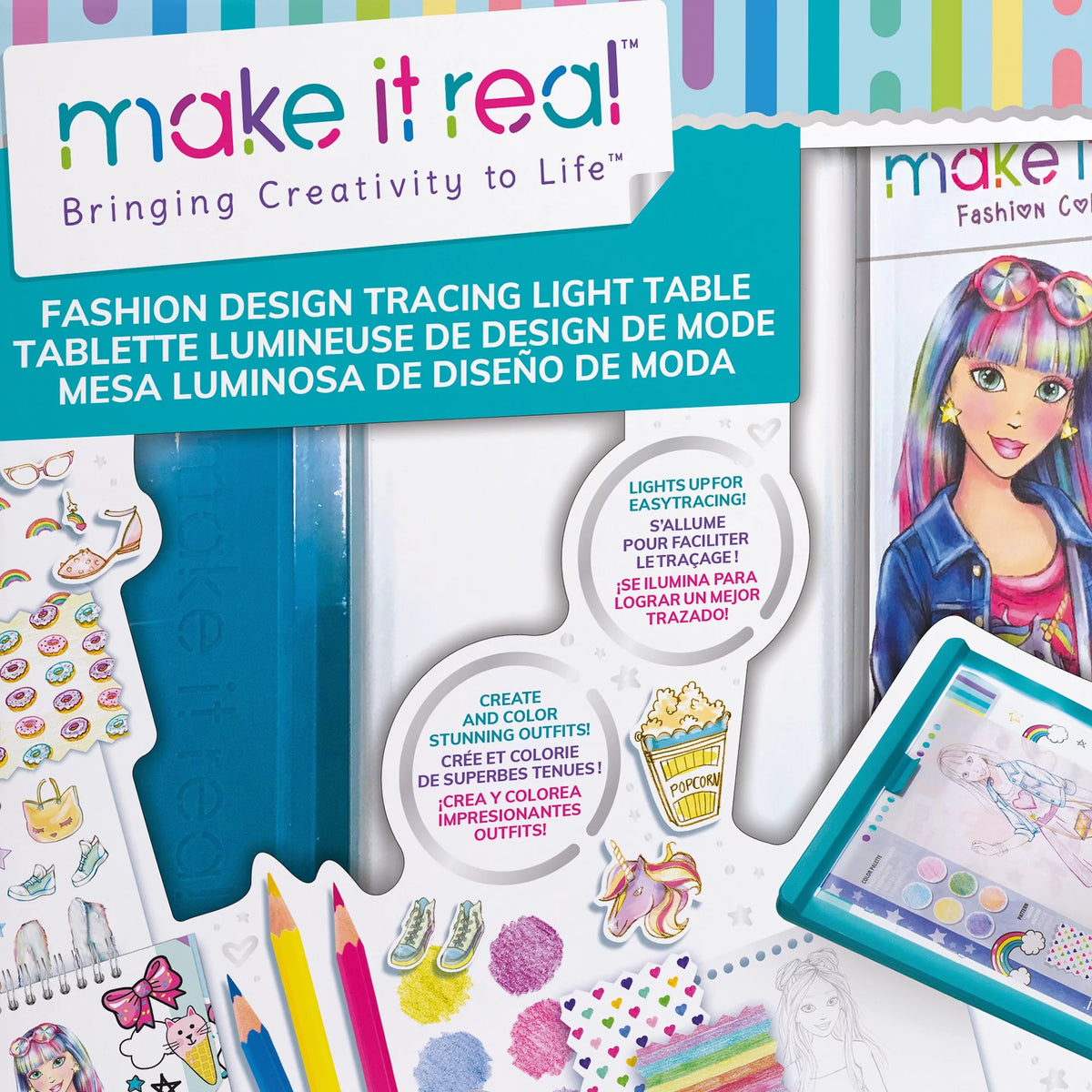 Fashion Design Tracing Light Table 8 Piece Kit D32748