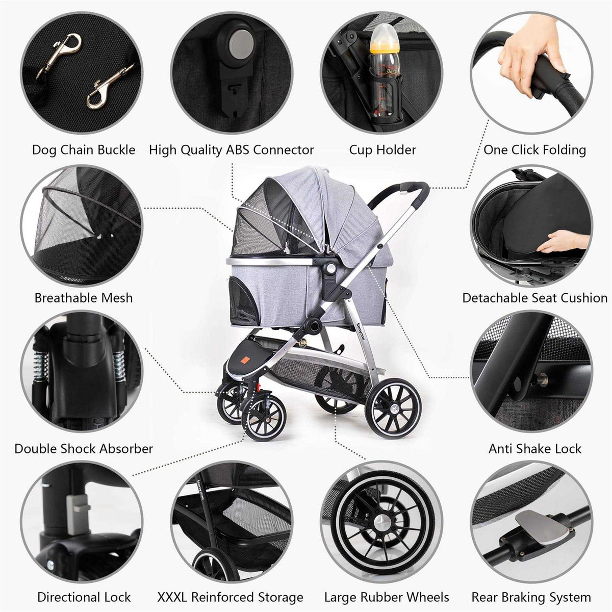 3 in 1 Pet Stroller J995