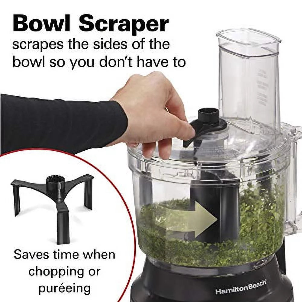 Food Processor & Vegetable Chopper 10 Cups Black and Stainless Steel P325694