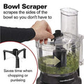 Food Processor & Vegetable Chopper 10 Cups Black and Stainless Steel P325694