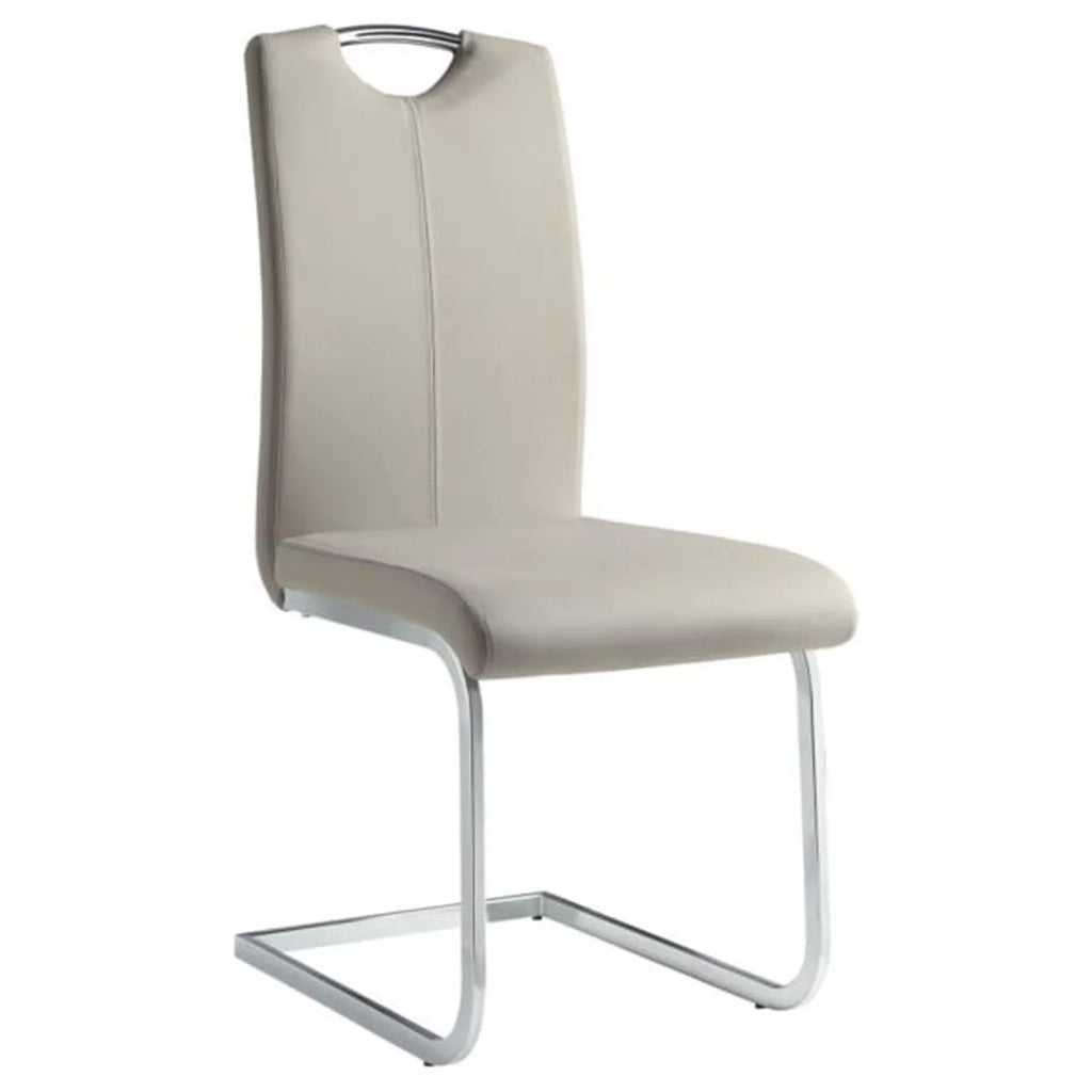 Faux Leather Dining Side Chair Set of 2 V293356