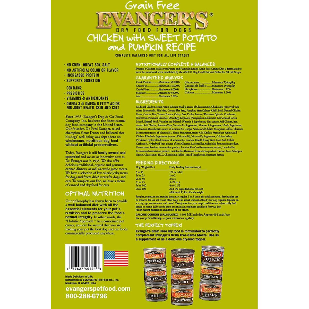 Chicken Sweet Potato & Pumpkin Grain Free Dry Dog Food Z31036
