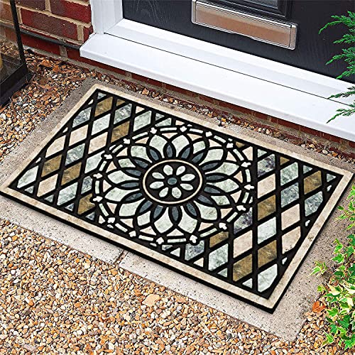 17x 30 Inch Non Slip Rubber Back Door Mat I11127