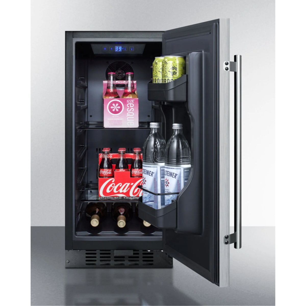 15" Wide ADA Compliant All-Refrigerator with Stainless Steel Door G937