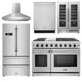 48 In. Gas Range, Range Hood, Refrigerator, Dishwasher, Wine Cooler J88388