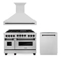 48 In. Gas Range, Range Hood and Dishwasher in Stainless Steel N401