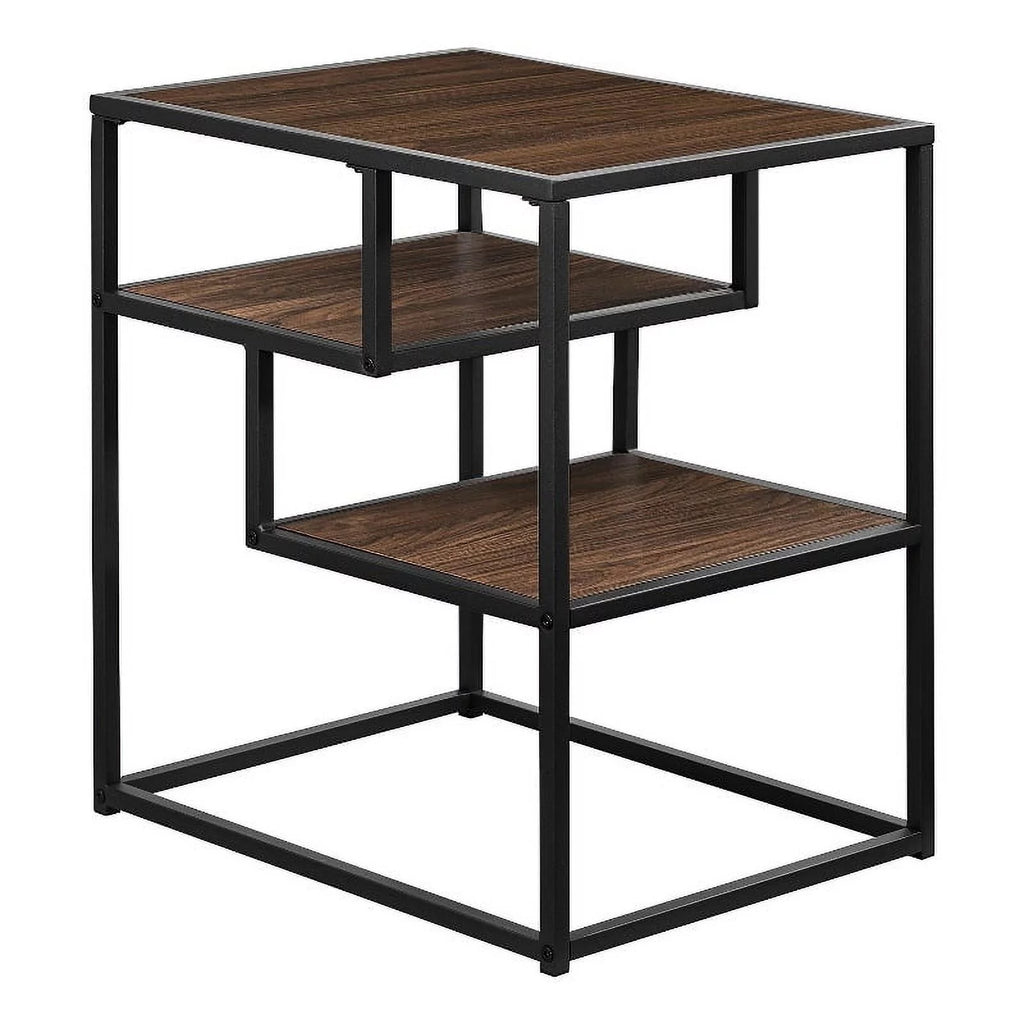16" Metal and Wood Side Table R743217