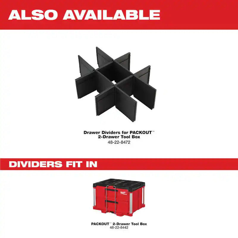 22 in. 2-Drawer Tool Box with Metal Reinforced Corners W157686