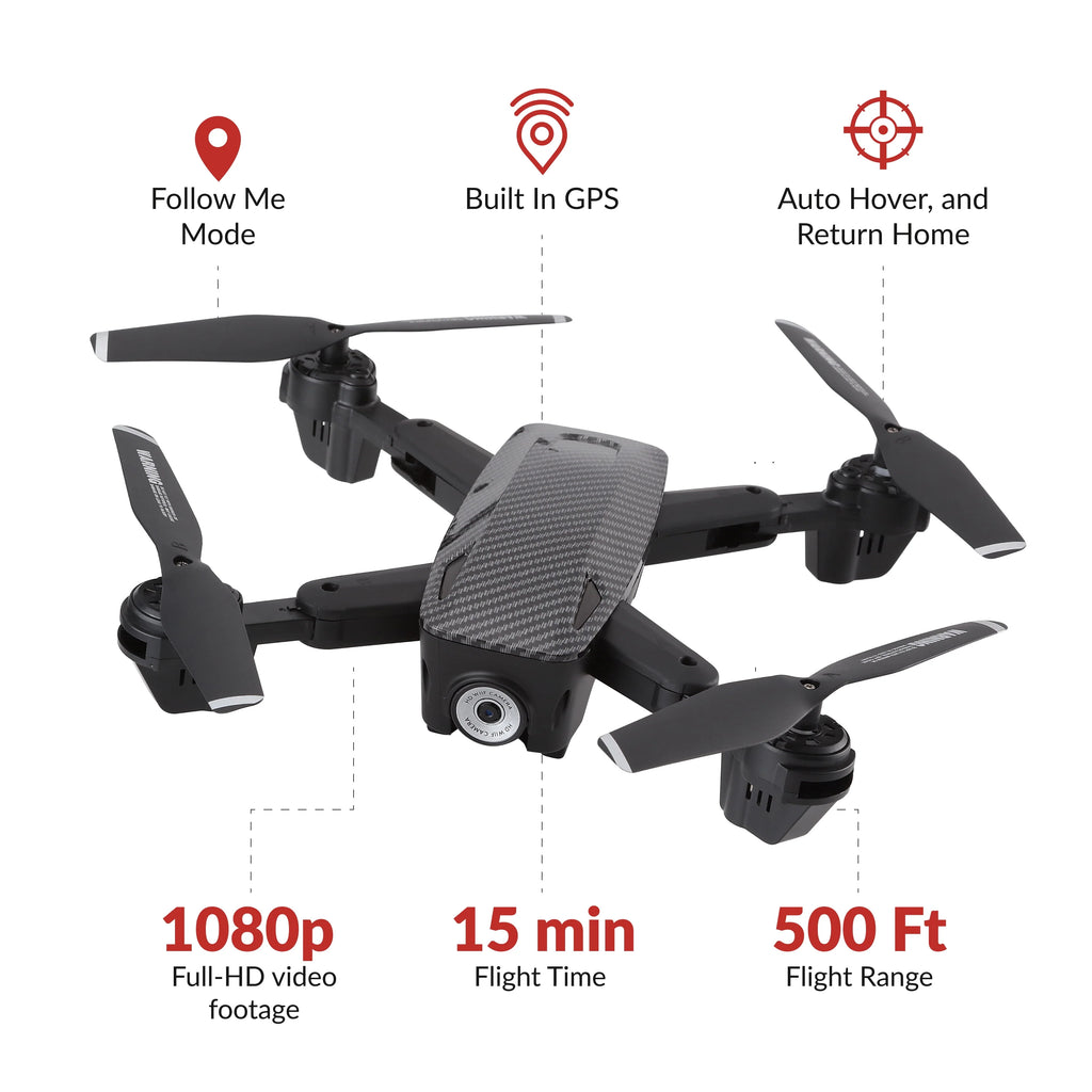 Foldable Video GPS Drone F901012