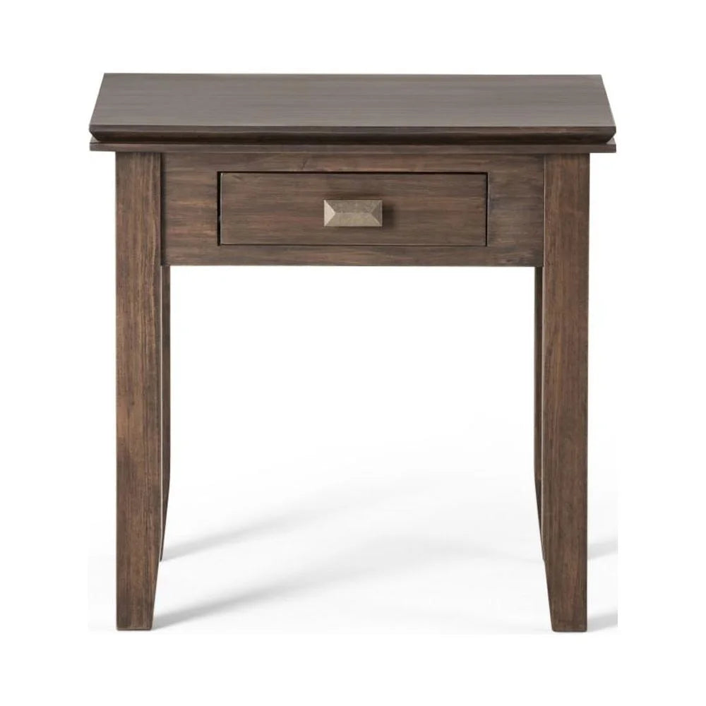 Solid Wood Square End Side Table M196987