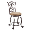24" Metal Microfiber Counter Stool L231