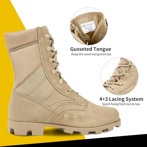 Men's 8 Inch Lightweight Tactical Boots J391538