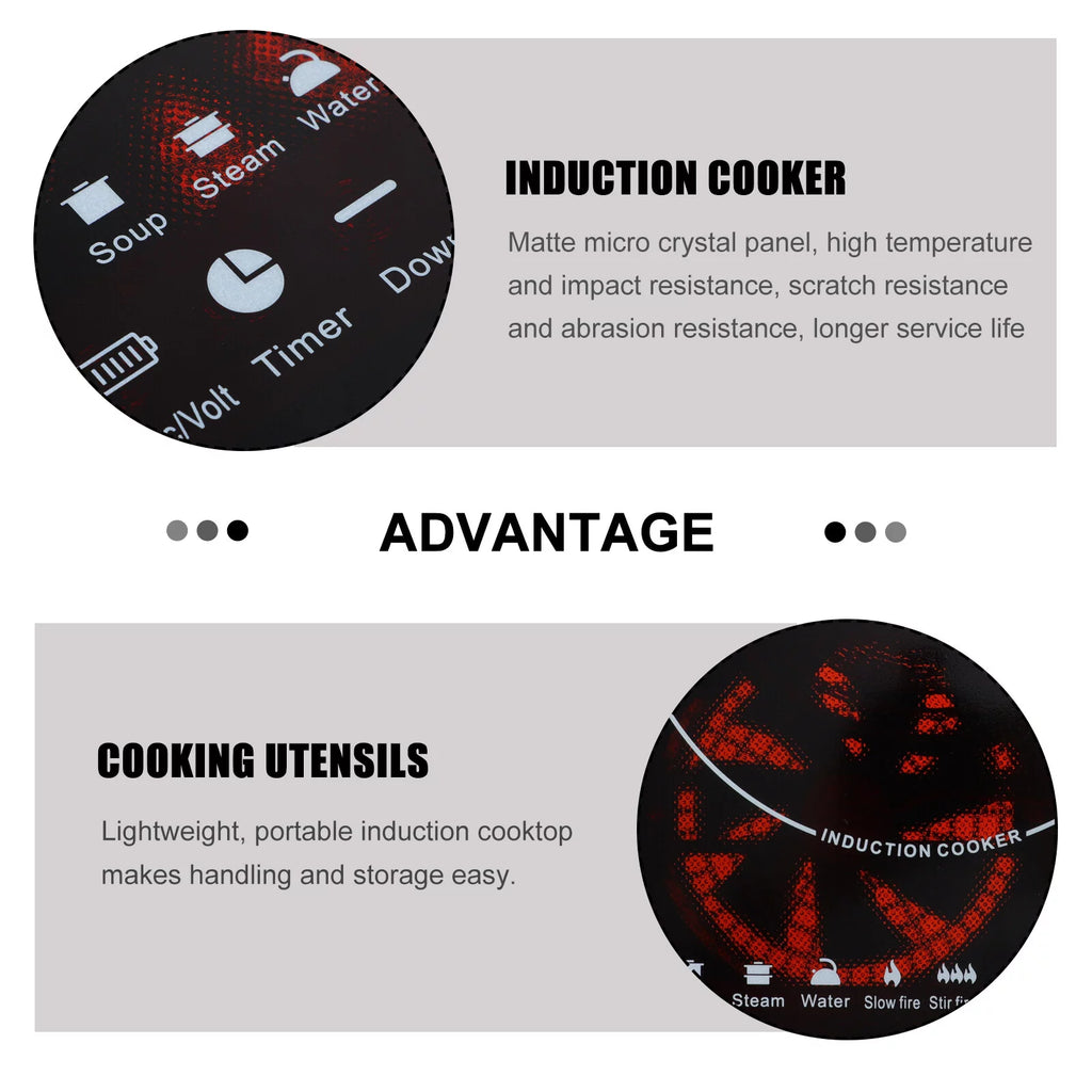 1000W Portable Induction Cooktop with Child Safety Lock & Timer S81758