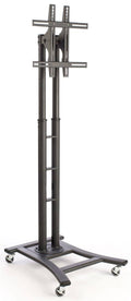 Black Mobile TV Stand with Wheels E345487