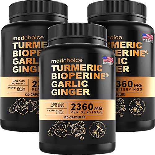 Turmeric Ginger Garlic Capsules 2360 mg 360 ct Q755654