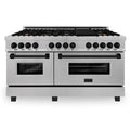 60 In. Dual Fuel Range with Matte Black Accents Z986