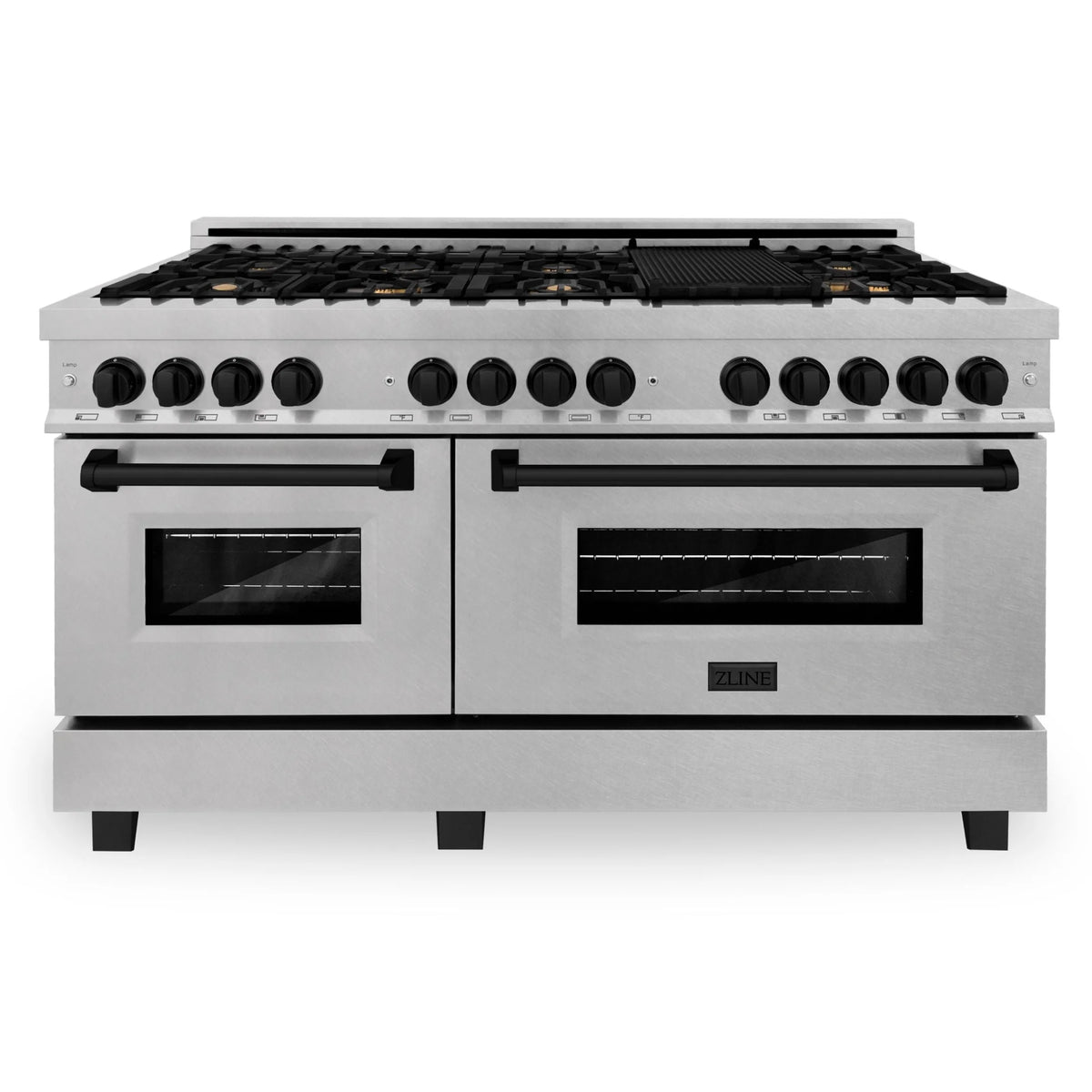 60 In. Dual Fuel Range with Matte Black Accents Z986